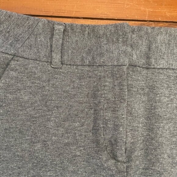 Loft Curvy Grey Straight Knee Length Pencil Skirt 8 Tall - Picture 3 of 11